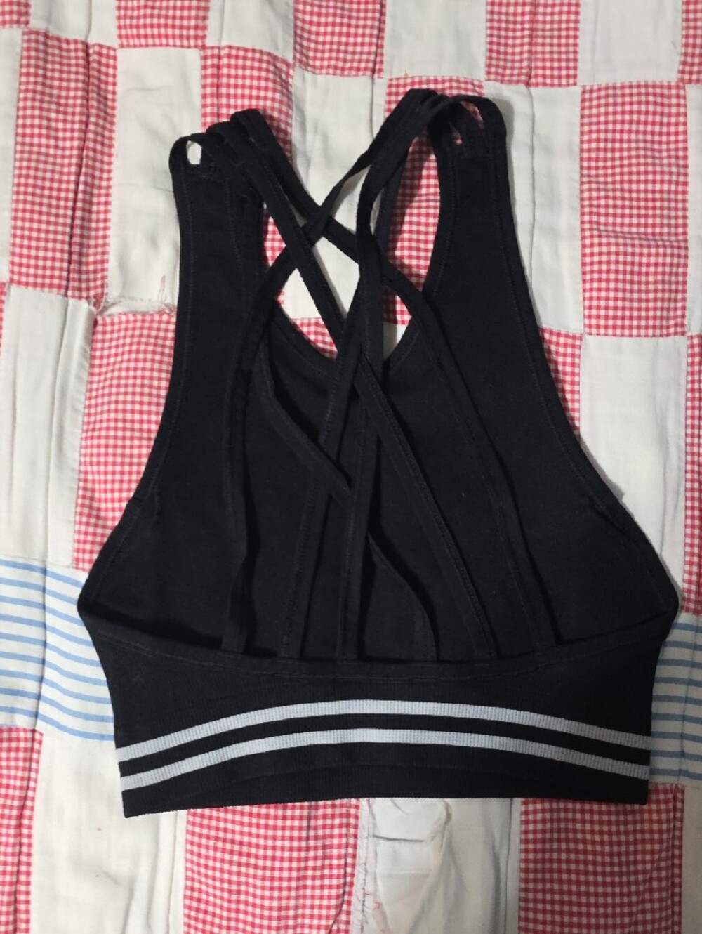 NWOT Spiritual Gangster Black Active Crop & Short Set - Picture 4 of 7